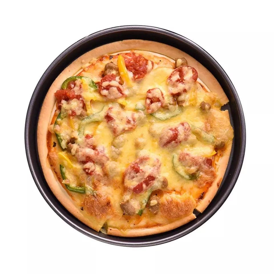 Non-Stick Pizza Pan, Round Pizza Pan Deep Dish Tray, Carbon Steel Non Stick Mold Baking Tool Non-Stick Pizza Pan, Round Pizza Pan Deep Dish Tray, Carbon Steel Non Stick Mold Baking Tool